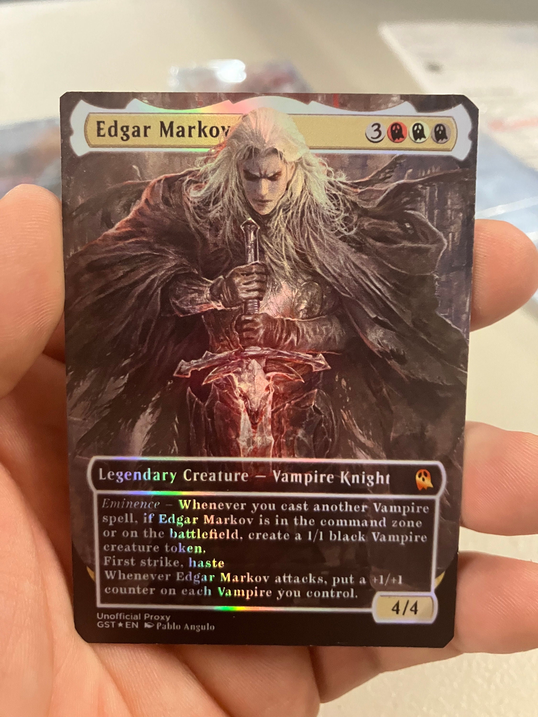 Edgar Markov Foil Full Borderless Metal Proxy for Commander Edgar Markov Foil Full Borderless Metal Proxy for Commander