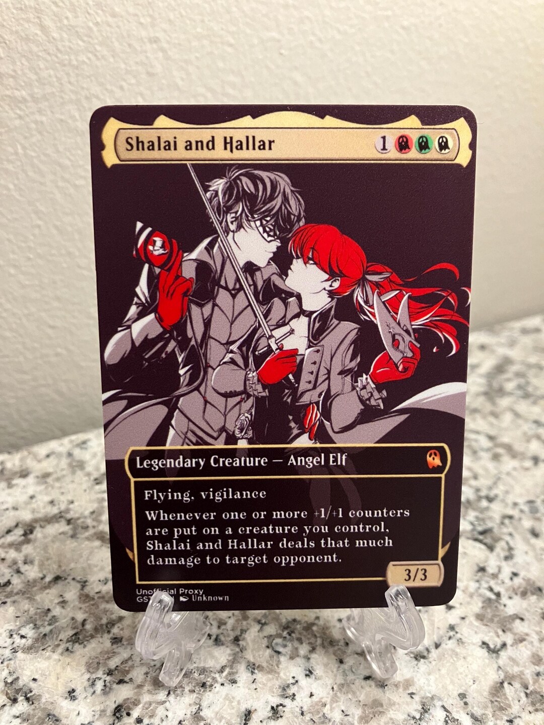 Shalai and Hallar Full Borderless Metal Proxy for Commander - Etsy
