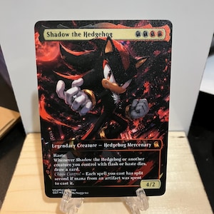 shadow the hedgehog mtg card Shadow the Hedgehog (#2086) (borderless)