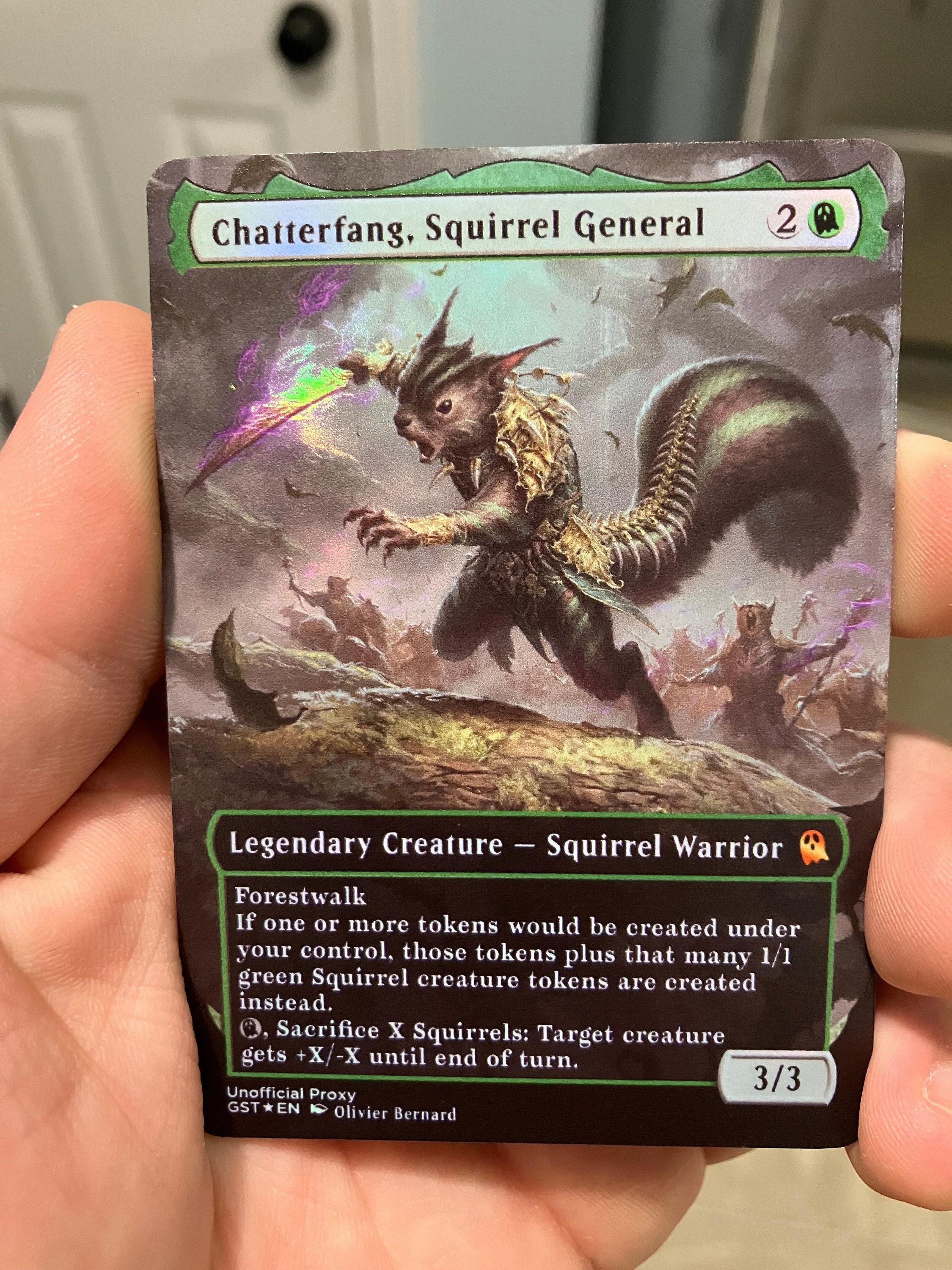 Chatterfang, Squirrel General Foil Full Borderless Metal Chatterfang, Squirrel General Foil Full Borderless Metal