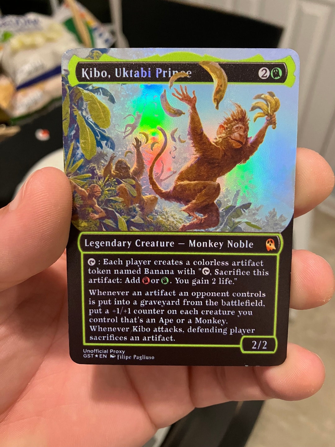 mtg ape commander deck Kibo, Uktabi Prince ELITE Monkey Ape Tribal Artifact Magic MTG Command