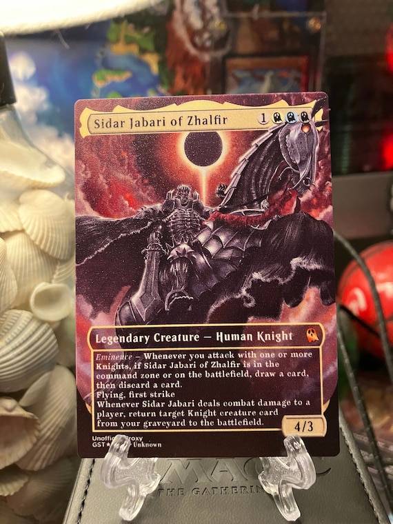 mtg sidar jabari commander deck March of the Machine of Zhalfir 100+ Box for Magic: The Gathering March of the Machine Commander (MOC) #5 Illustrated by Simon Dominic Magic Sidar Jabari of Zhalfir -