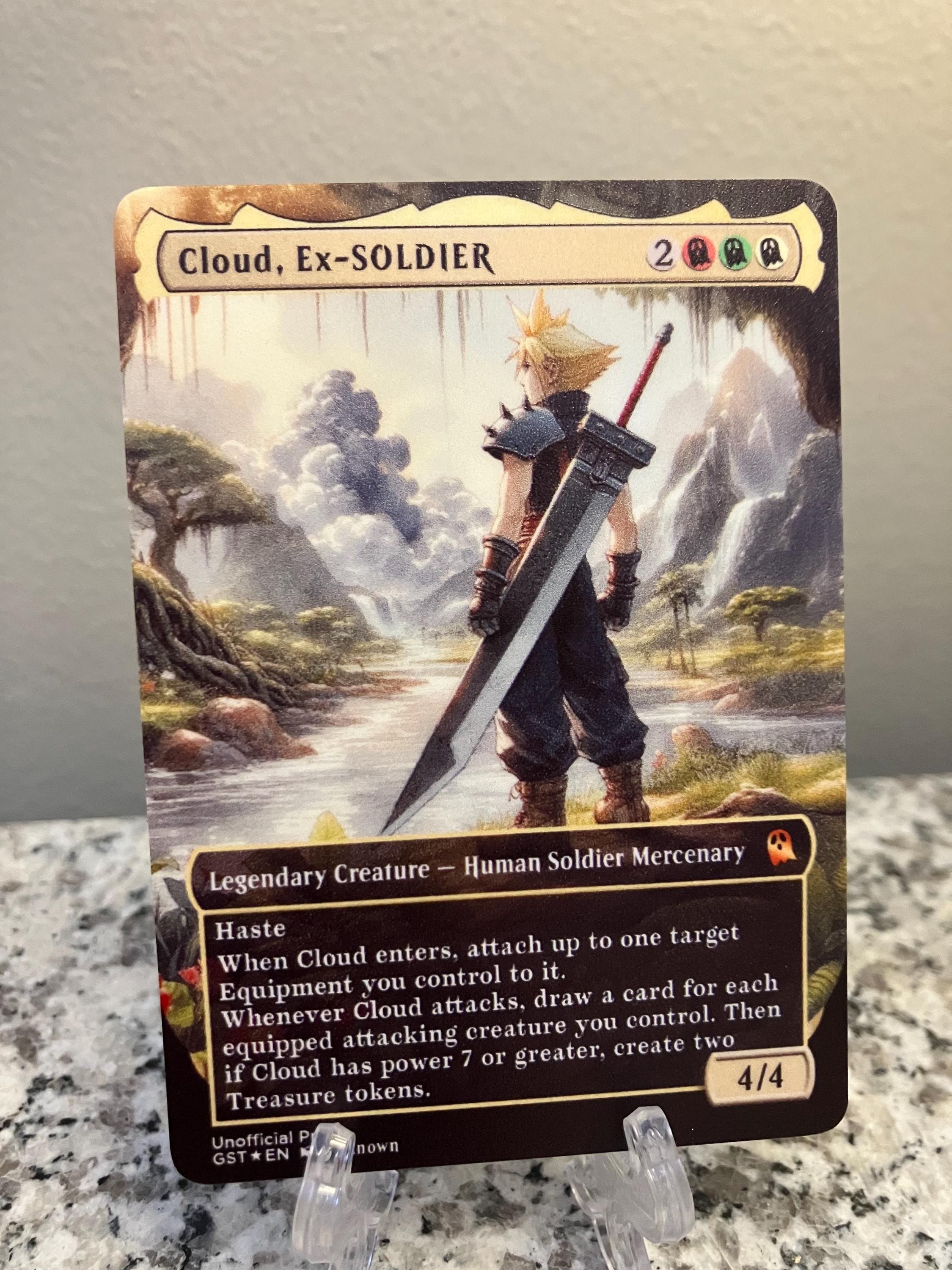 Cloud, Ex-soldier Full Borderless Metal Proxy for Commander