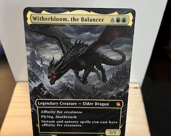 Witherbloom, the Balancer Borderless METAL PROXY for Commander