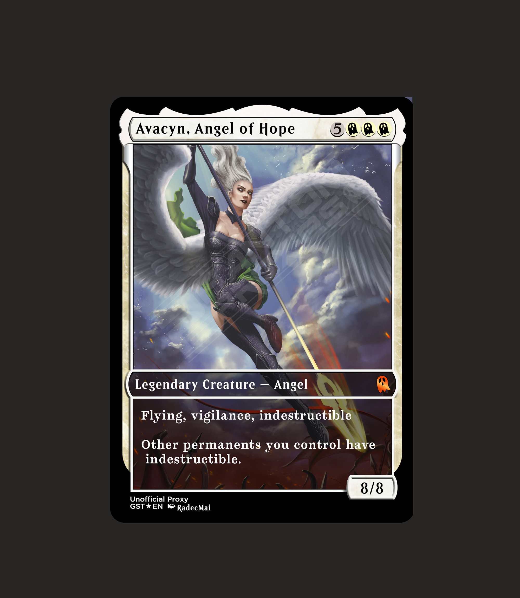 Avacyn, Angel of Hope Metal Proxy for Commander - Etsy 日本