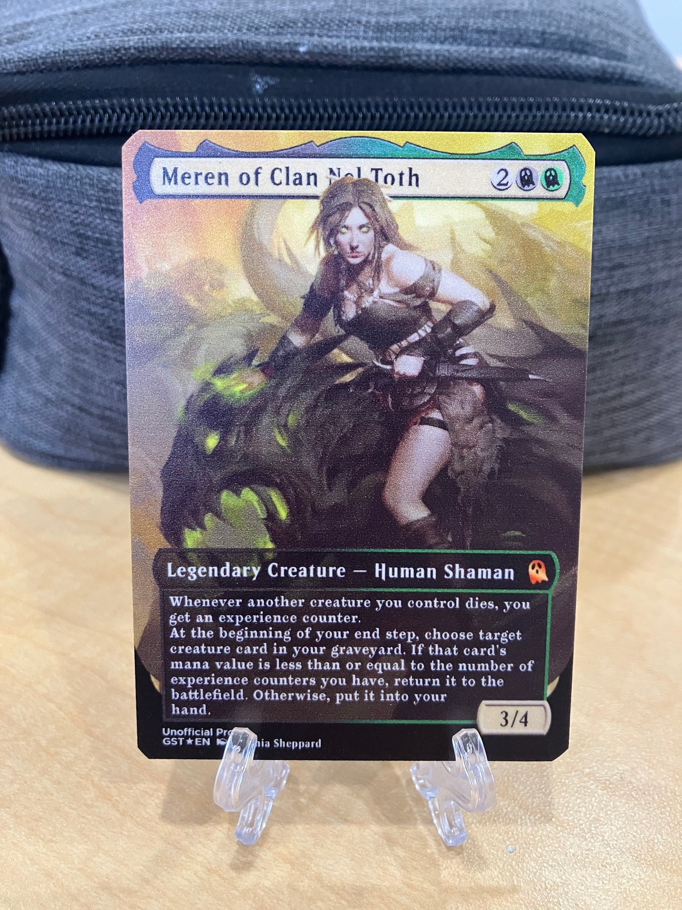 Meren of Clan Nel Toth Full Borderless Metal Proxy for