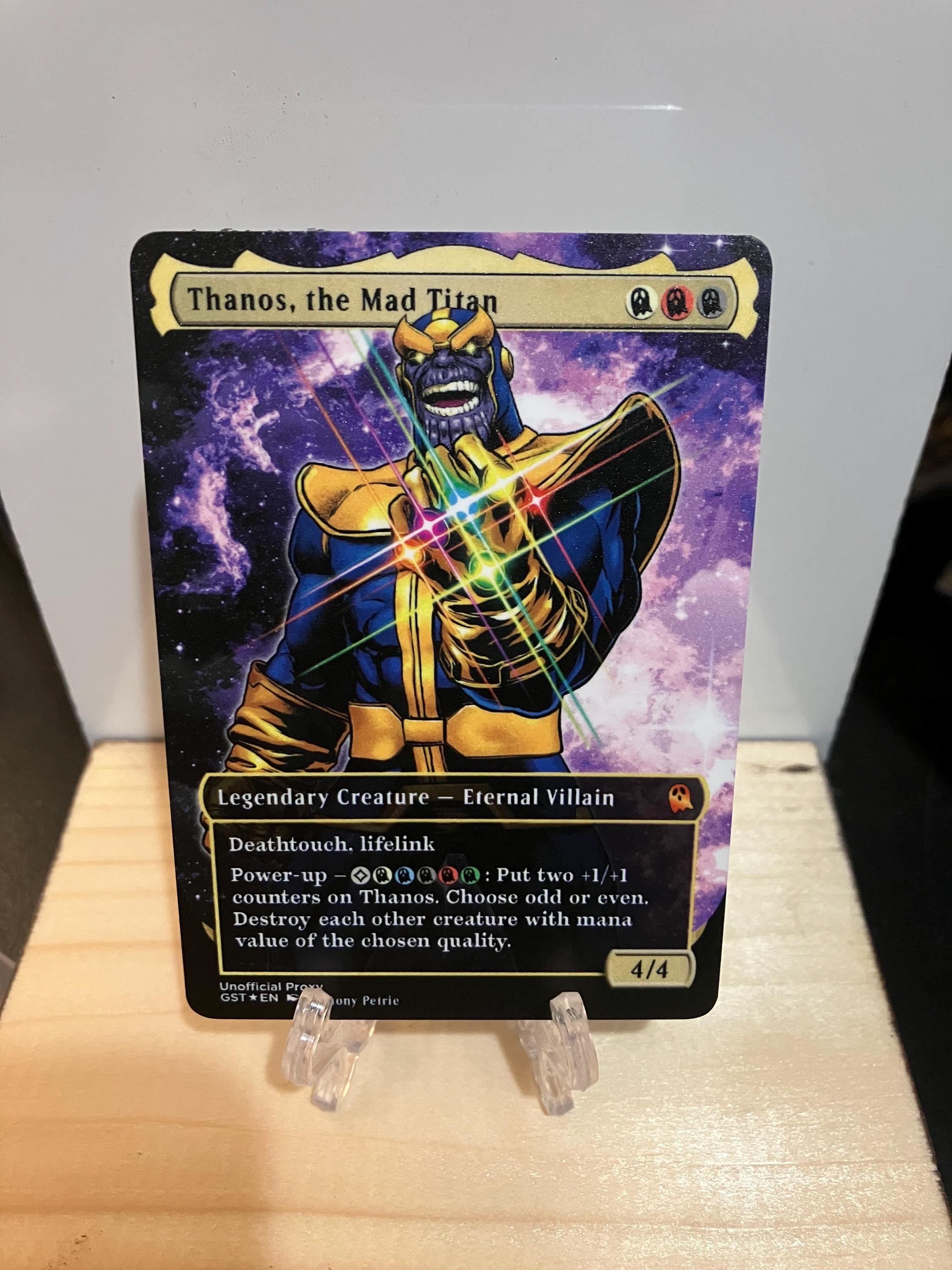 Thanos, the Mad Titan Borderless METAL PROXY for Commander - Etsy