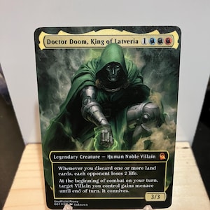 Doctor Doom, King of Latveria Borderless METAL PROXY for Commander