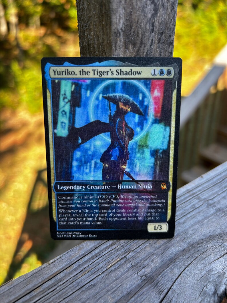 Yuriko the Tiger's Shadow Metal Proxy for Commander Etsy