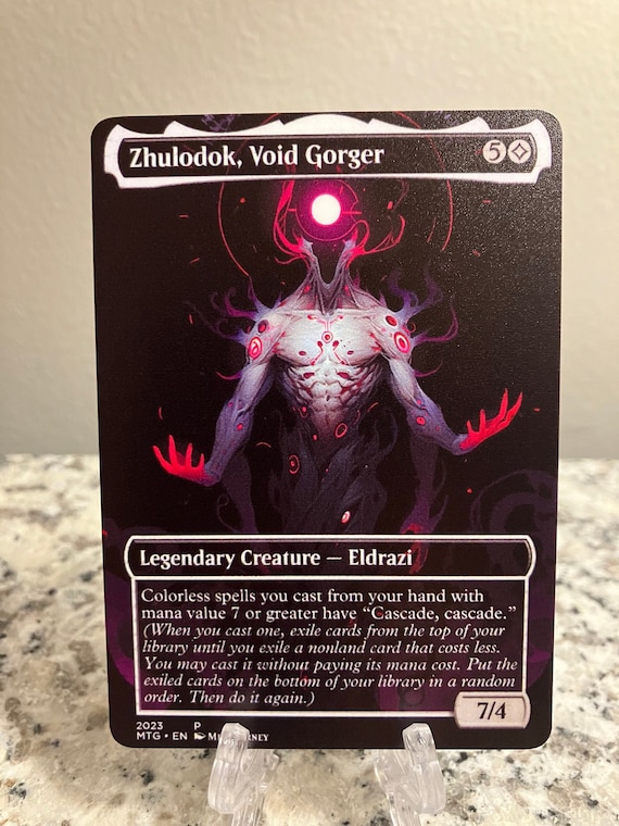 Zhulodok, Void Gorger Full Borderless Metal Proxy for Commander - Etsy