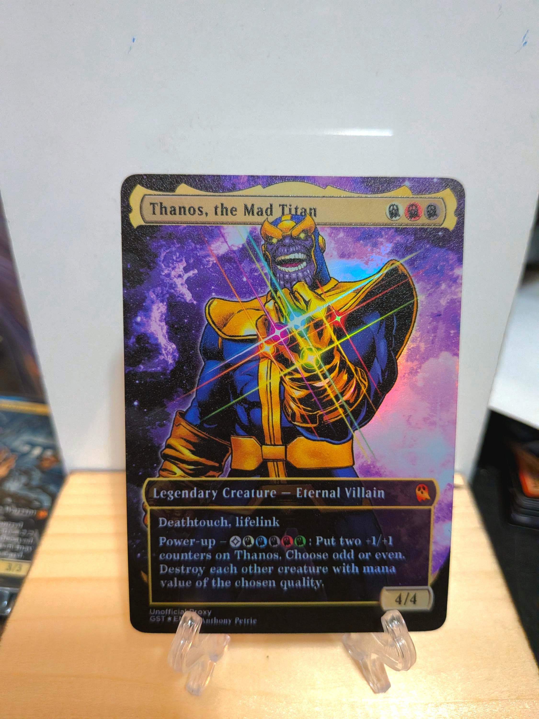 Thanos, the Mad Titan FOIL Borderless METAL PROXY for Commander - Etsy