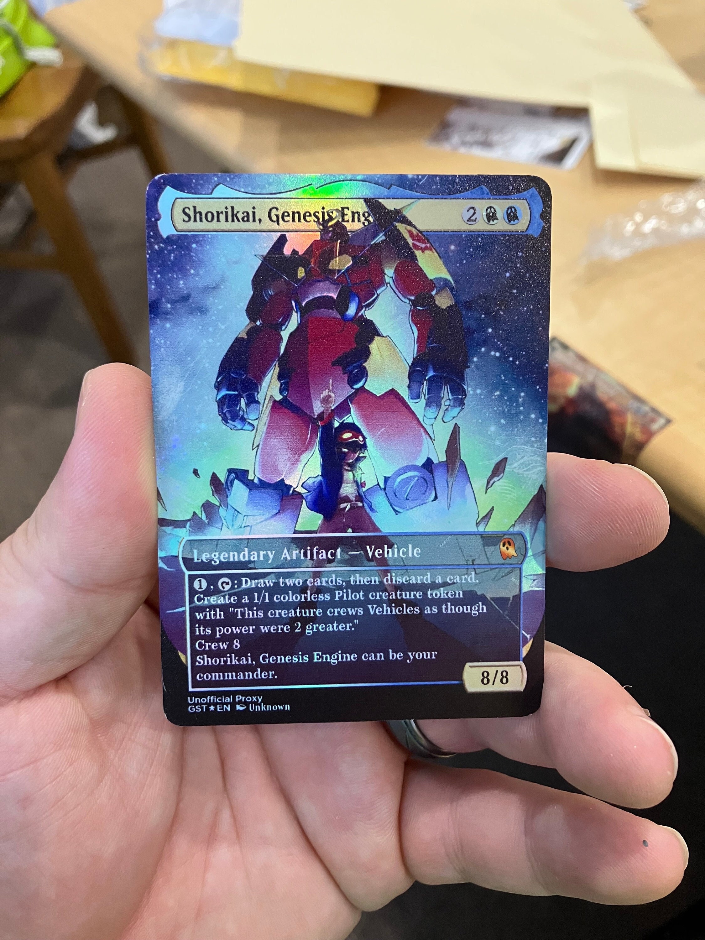 Shorikai, Genesis Engine Foil Full Borderless Metal Proxy