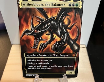 Witherbloom, the Balancer Borderless METAL PROXY for Commander