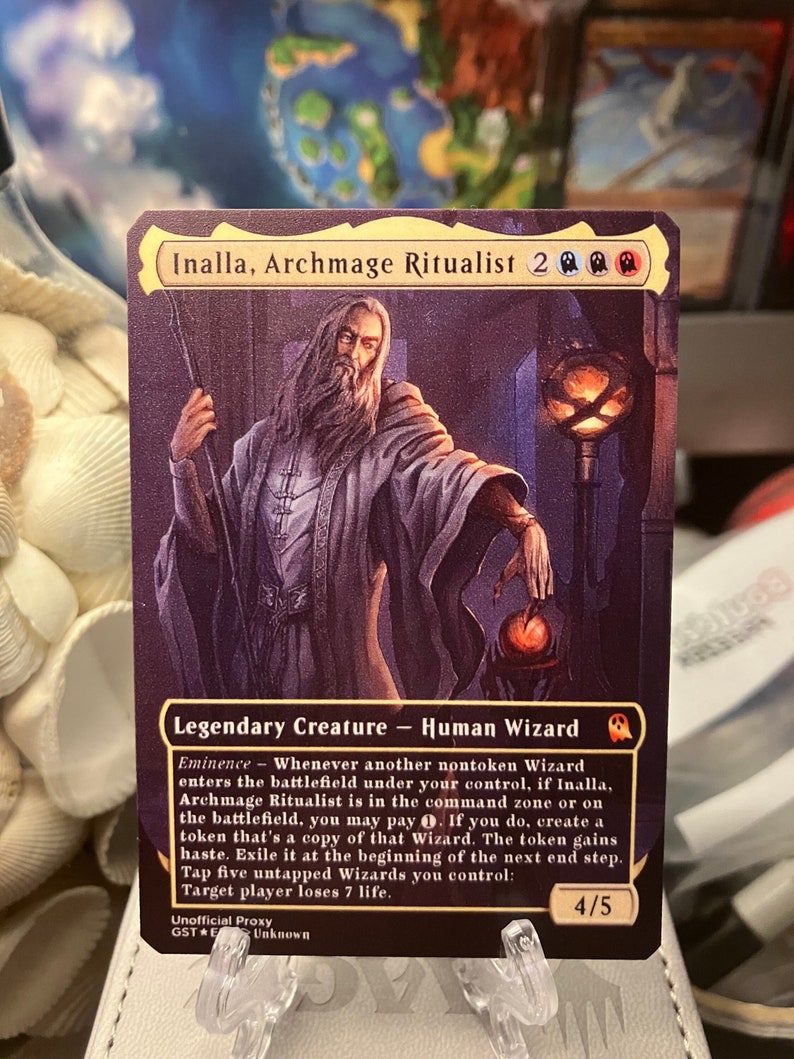 Archmage Ritualist Inalla, Archmage Ritualist Full Borderless Metal Proxy for Commander - Etsy