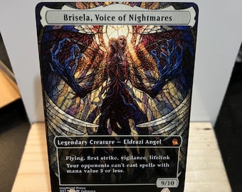 Brisela, Voice of Nightmares Full Borderless Metal Proxy