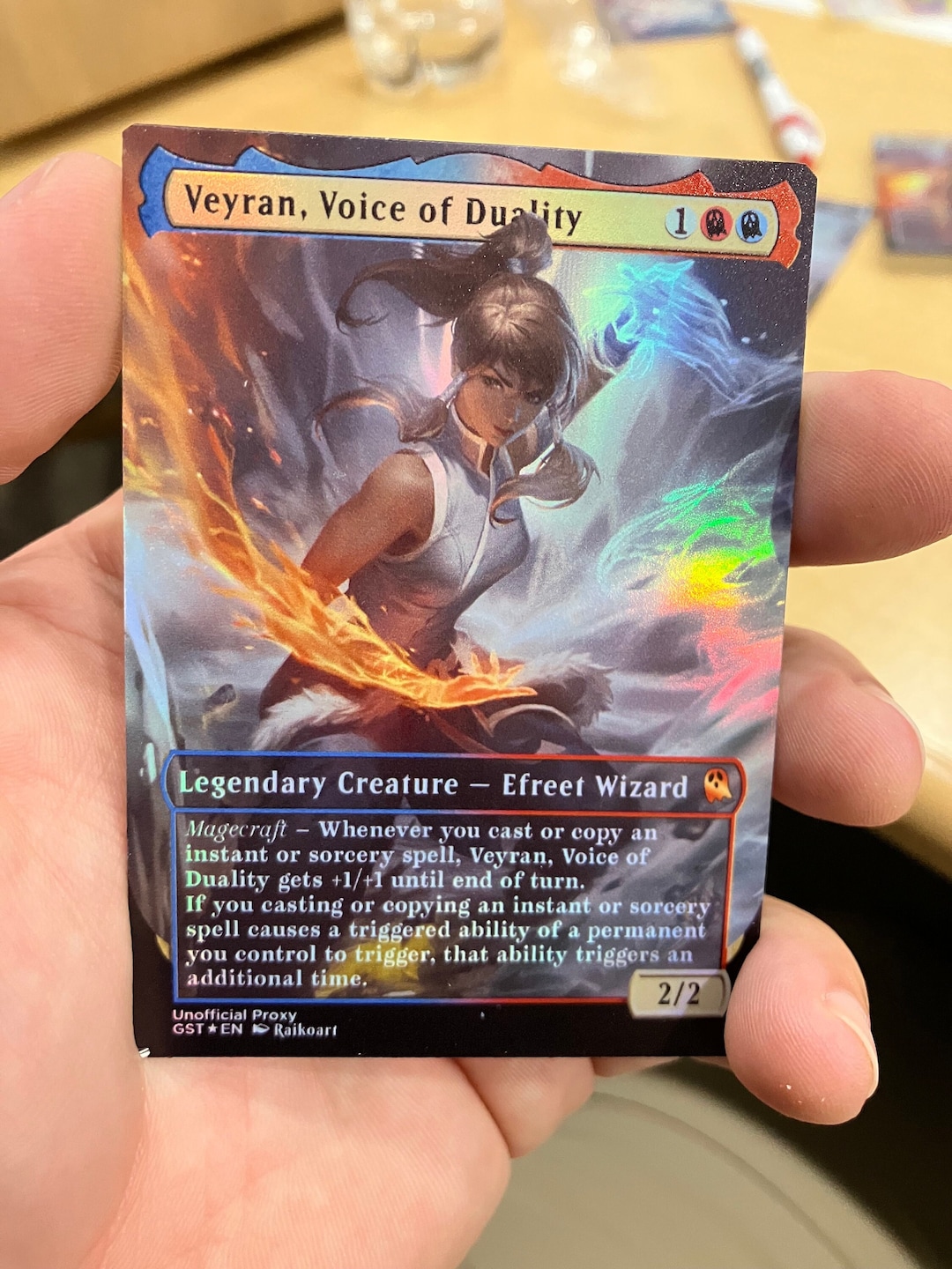 Veyran Voice of Duality Foil Full Borderless Metal Proxy for - Etsy