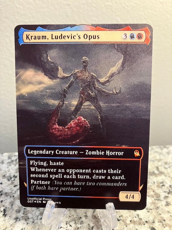 Kraum, Ludevic's Opus Full Borderless Metal Proxy for Kraum, Ludevic's Opus Full Borderless Metal Proxy for