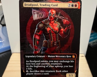 Deadpool, Trading Card - Custom Proxy Commander Card - Etsy