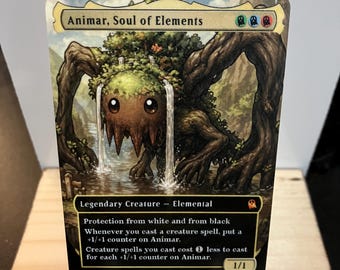 Animar, Alma de los Elementos, PROXY METÁLICO sin bordes para Commander