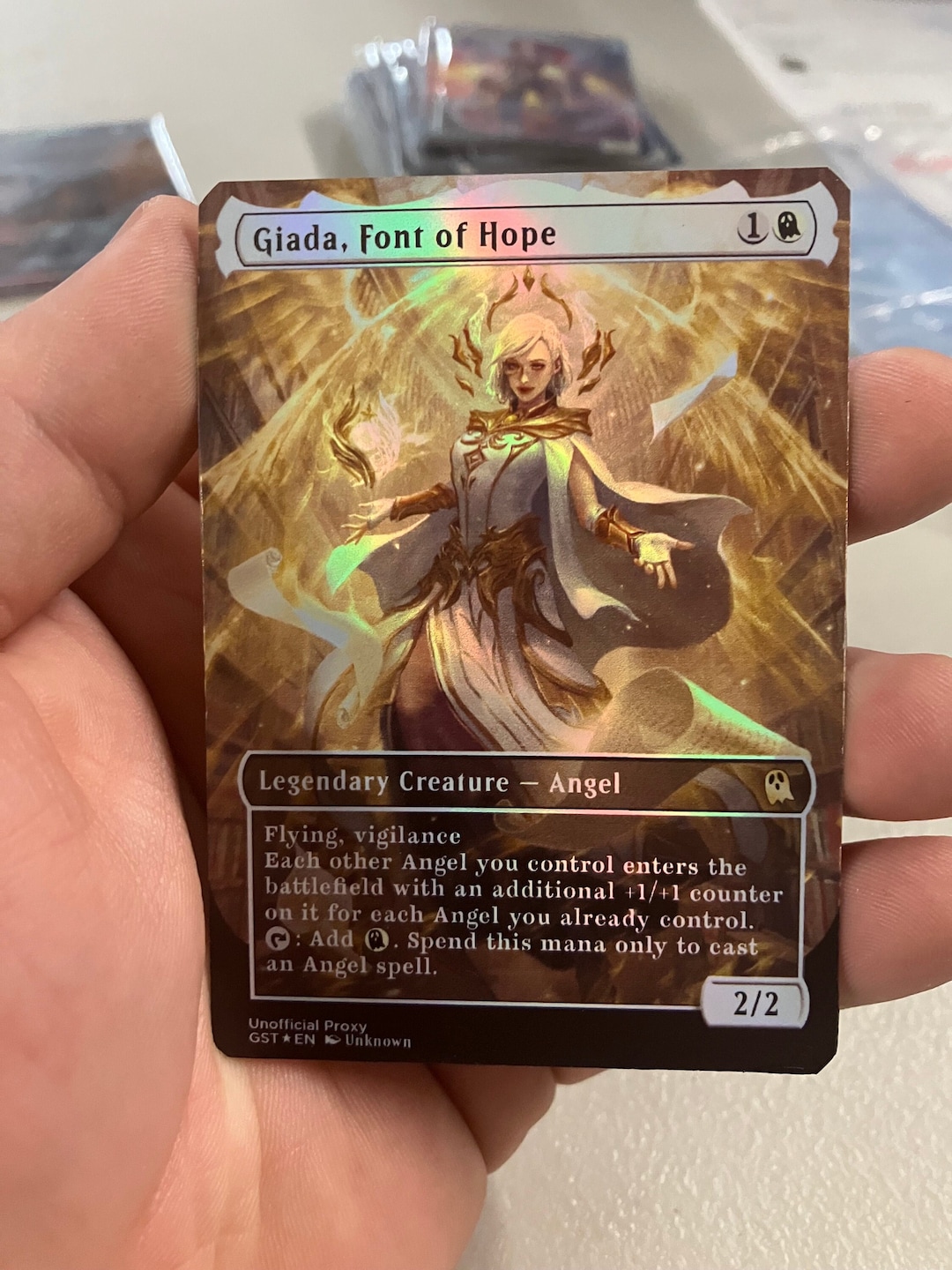 Giada, Font of Hope Foil Full Borderless Metal Proxy for Commander Etsy