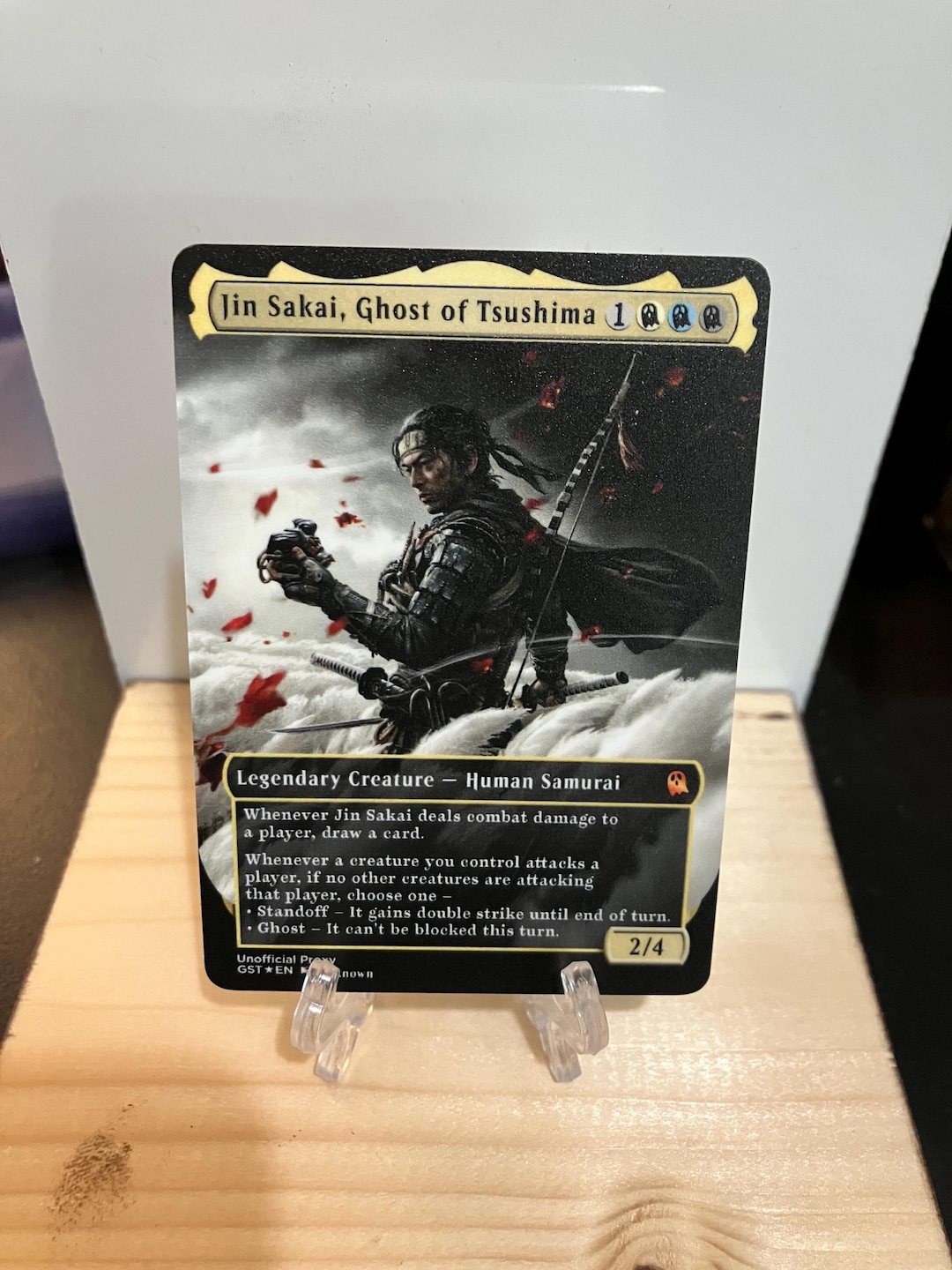 Jin Sakai, Ghost of Tsushima Borderless METAL PROXY for Commander