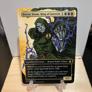 Doctor Doom, King of Latveria Borderless METAL PROXY for Commander