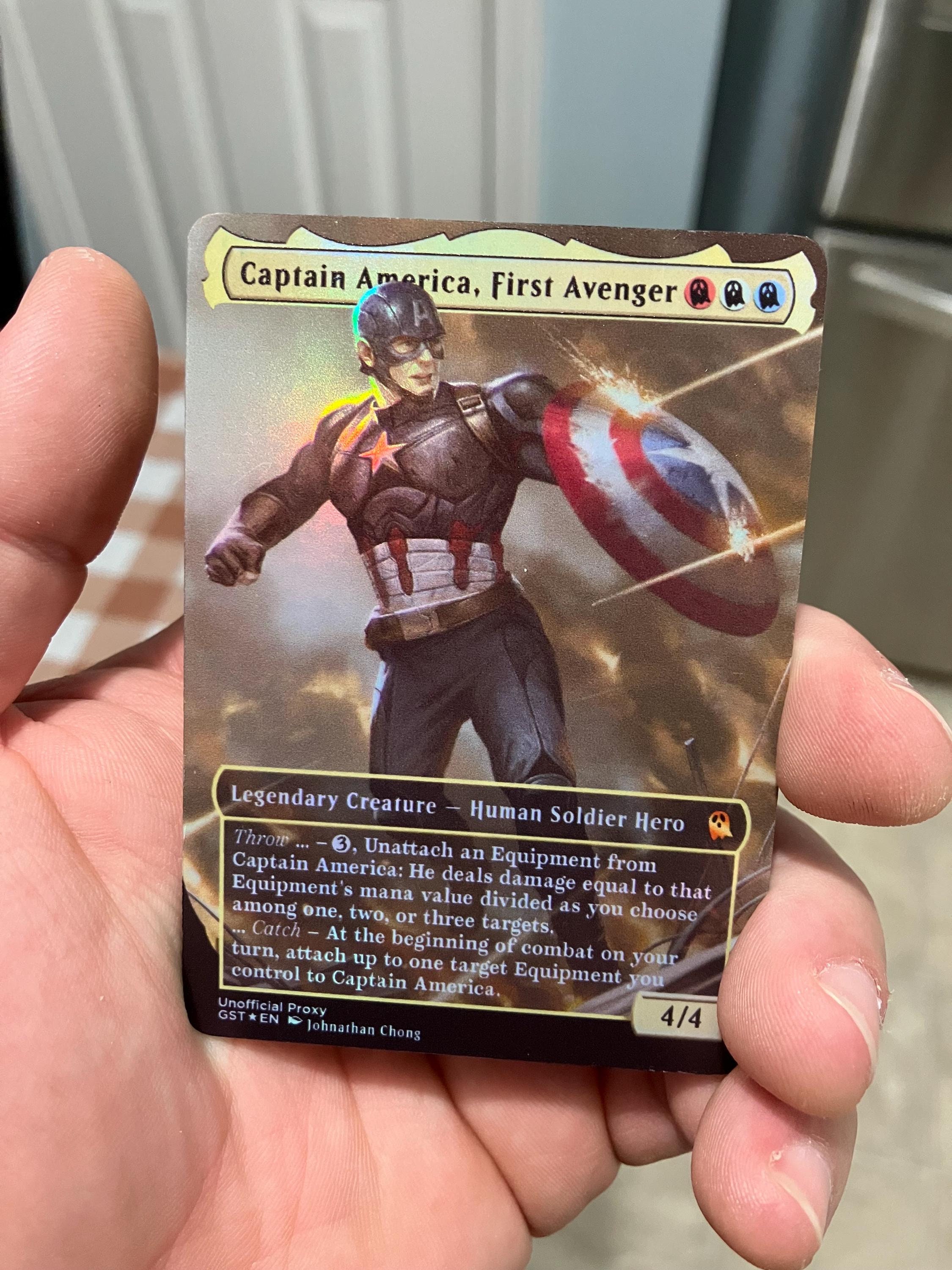 Captain America, First Avenger Foil Full Borderless Metal Captain America, First Avenger Foil Full Borderless Metal