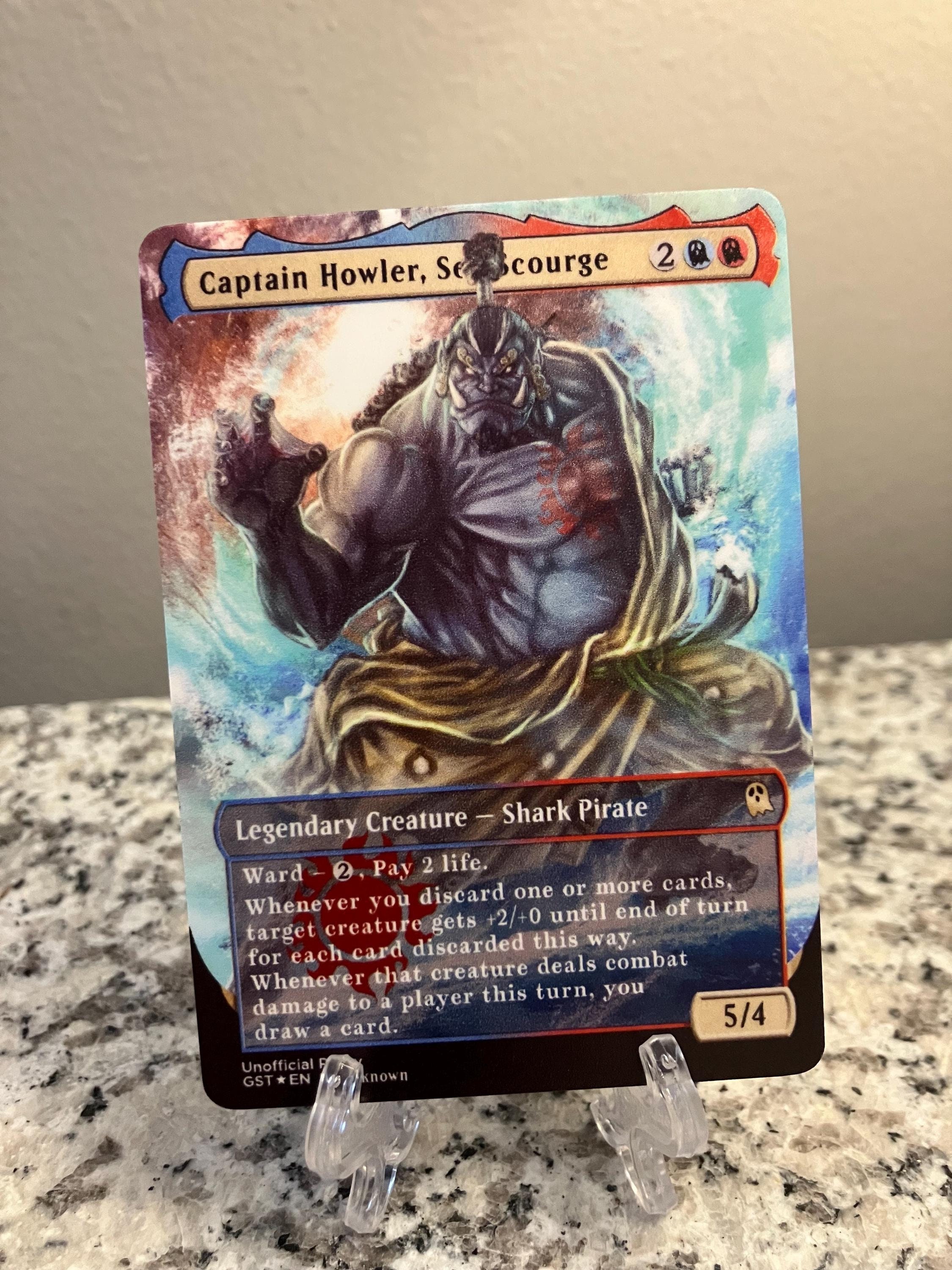 Captain Howler, Sea Scourge Full Borderless Metal Proxy for