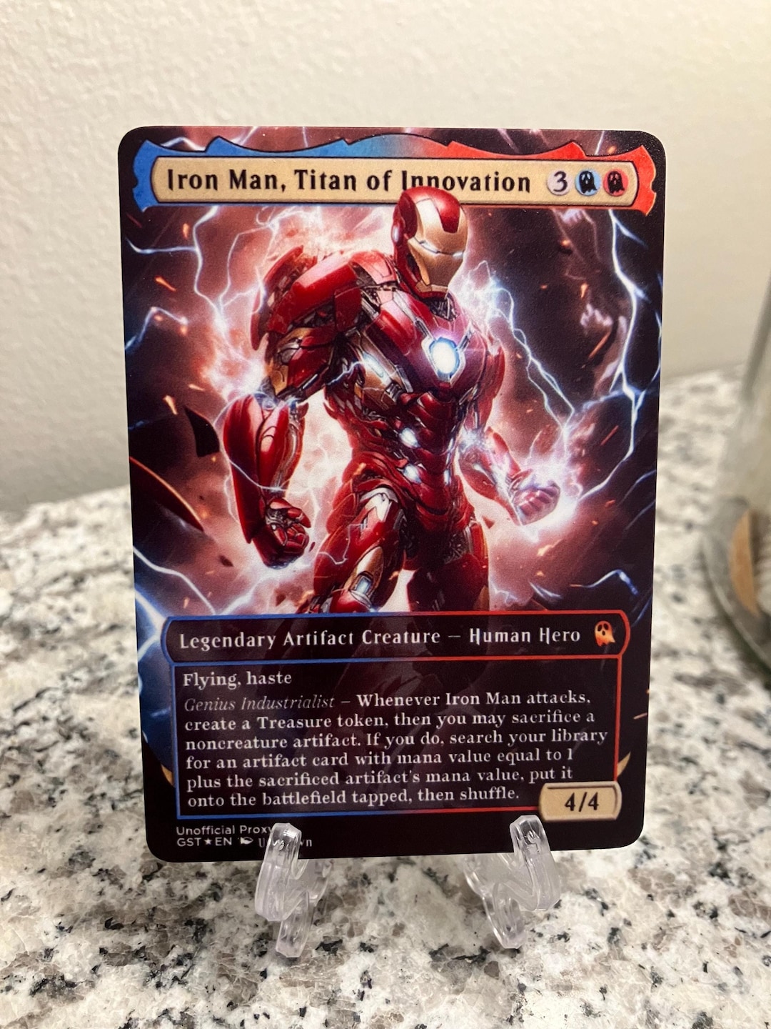 Iron Man, Titan of Innovation Full Borderless Metal Proxy Iron Man, Titan of Innovation Full Borderless Metal Proxy