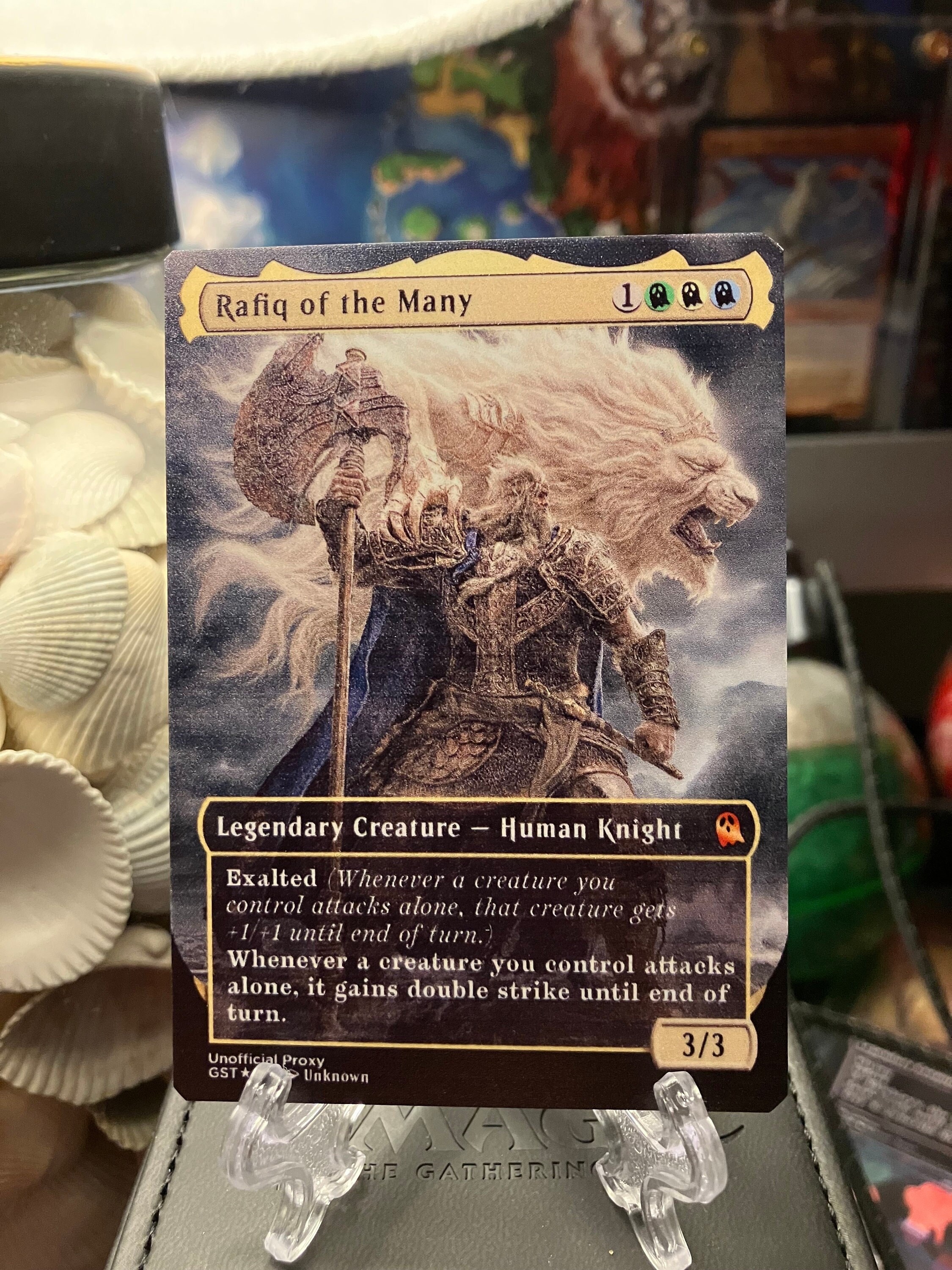 mtg rafiq of the many commander deck EDH Deck 100 Magic Cards Custom Deck Bant Combat Voltron Subscriber Deck Review | Rafiq,
