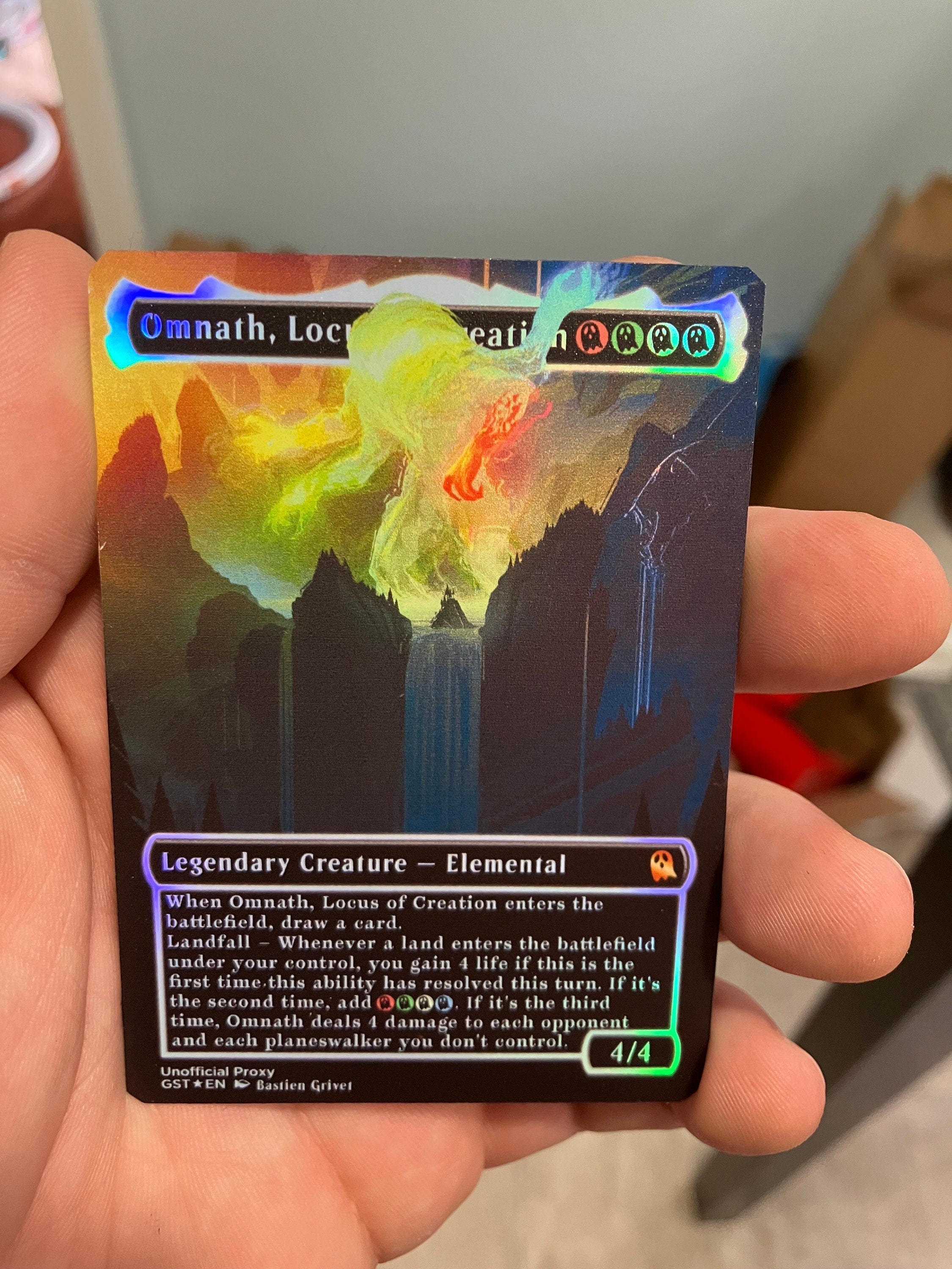 Omnath, Locus of Creation Foil Borderless Metal Proxy - Etsy Omnath, Locus of Creation Foil Borderless Metal Proxy - Etsy