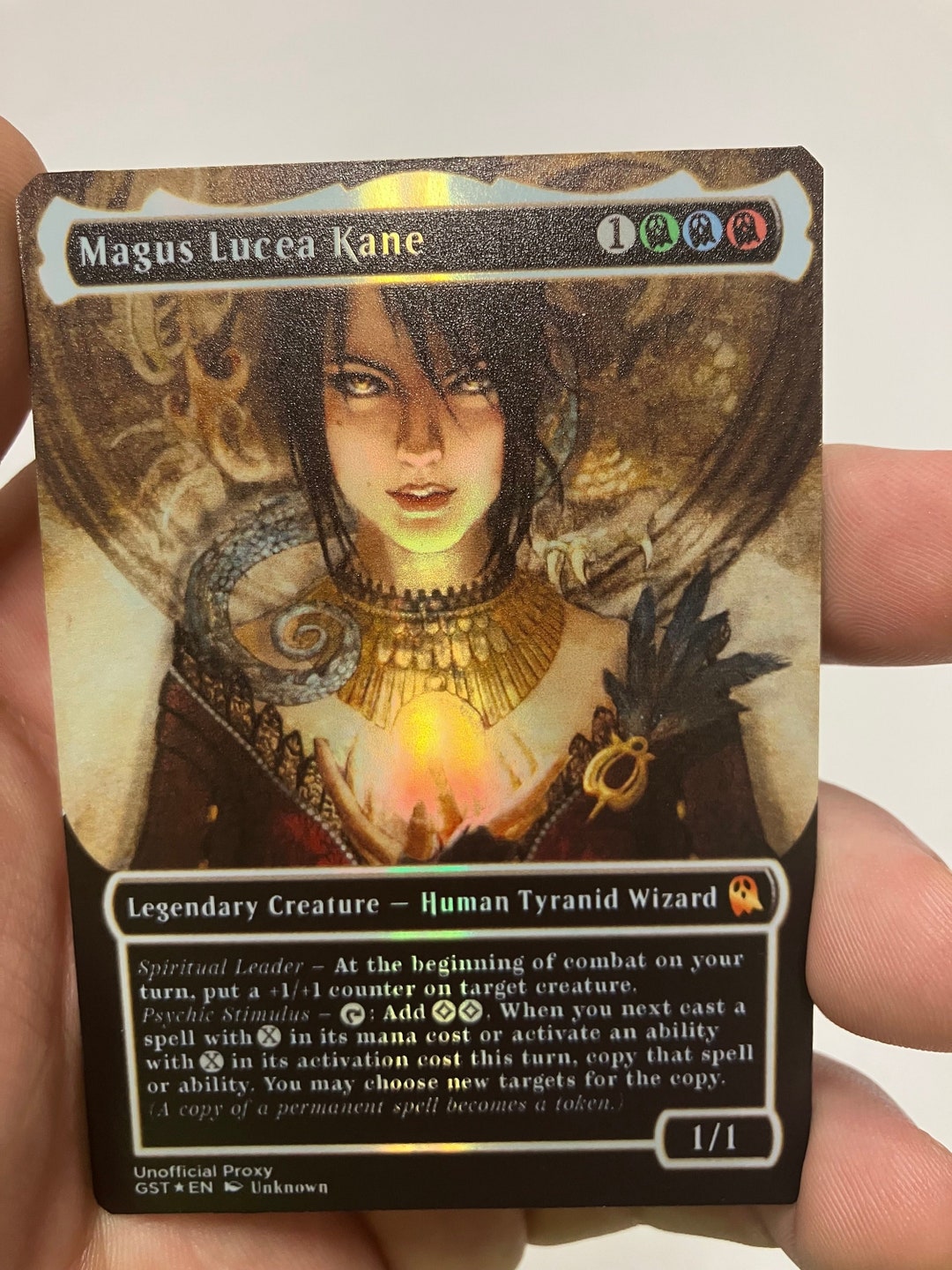 Magus Lucea Kane Foil Borderless Metal Proxy for Commander - Etsy