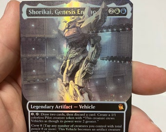 Shorikai, Genesis Engine Foil Borderless Metal Proxy for