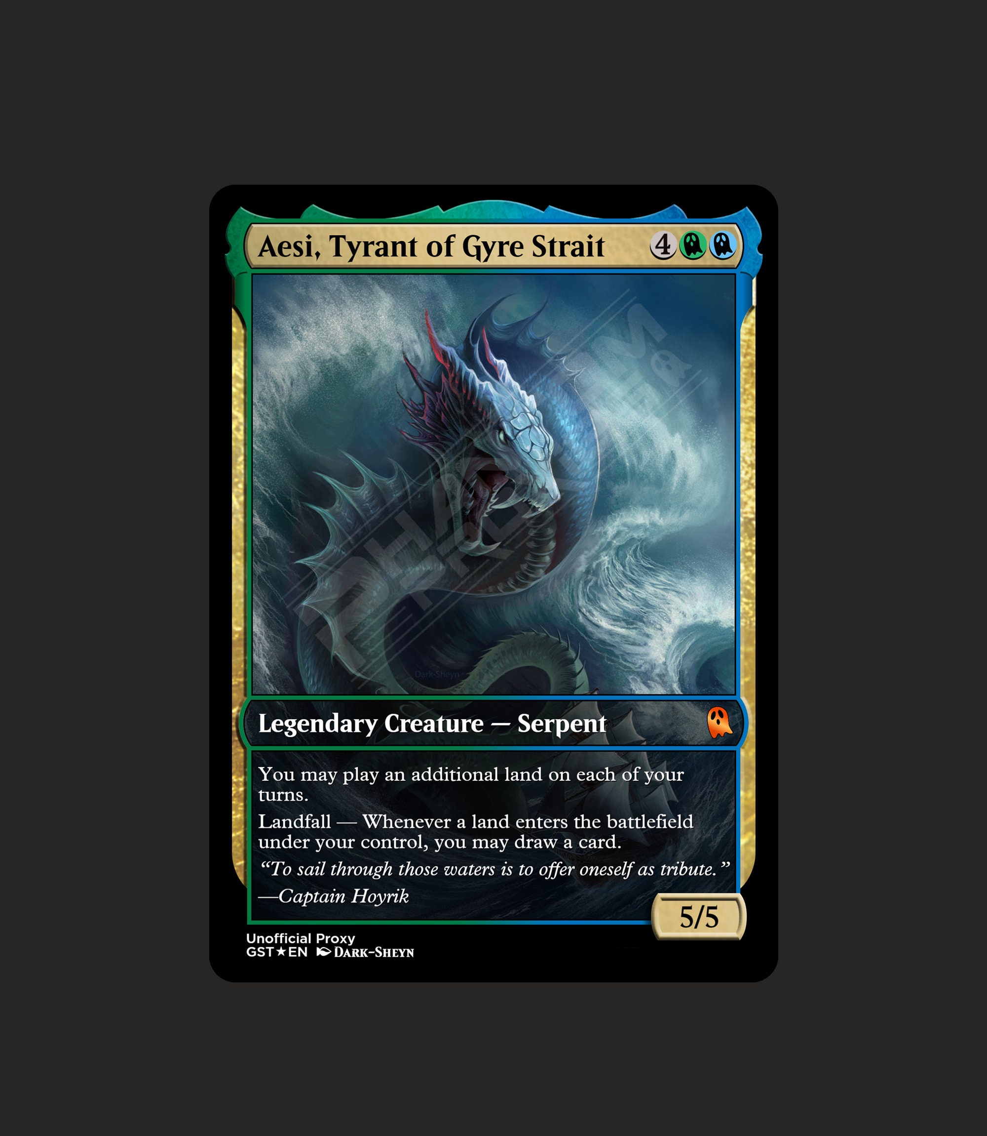 Aesi, Tyrant of Gyre Strait Metal Proxy for Commander - Etsy Aesi, Tyrant of Gyre Strait Metal Proxy for Commander - Etsy