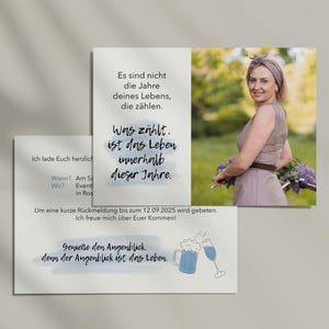 Convite de aniversário | Cartão postal personalizado