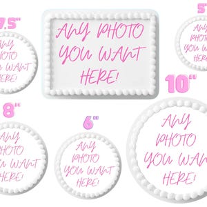 Cake Topper Edible Personalized Image Your Own Cake Topper Birthday Customize Photo