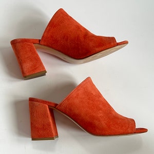 Maryam Nassir Zadeh Penelope Slide Mule 6 36 red poppy suede mnz image 9