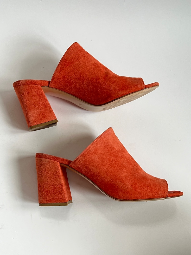 Maryam Nassir Zadeh Penelope Slide Mule 6 36 red poppy suede mnz image 9