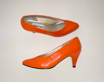 orange heels size 12