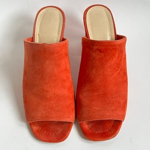 Maryam Nassir Zadeh Penelope Slide Mule 6 36 red poppy suede mnz image 5