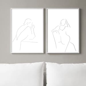 Pair of Prints, Aesthetic Poster, 2 Piece Wall Art, Set of two Prints, Poster Set of 2, 2 Piece Abstract Art, Wall Art Prints