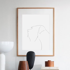Mini Schnauzer Schilderijen, Schnauzer Art, Schnauzer moeder cadeau, Schnauzer overzicht, Schnauzer Line Art, Schnauzer Gift Art, Schnauzer Memorial