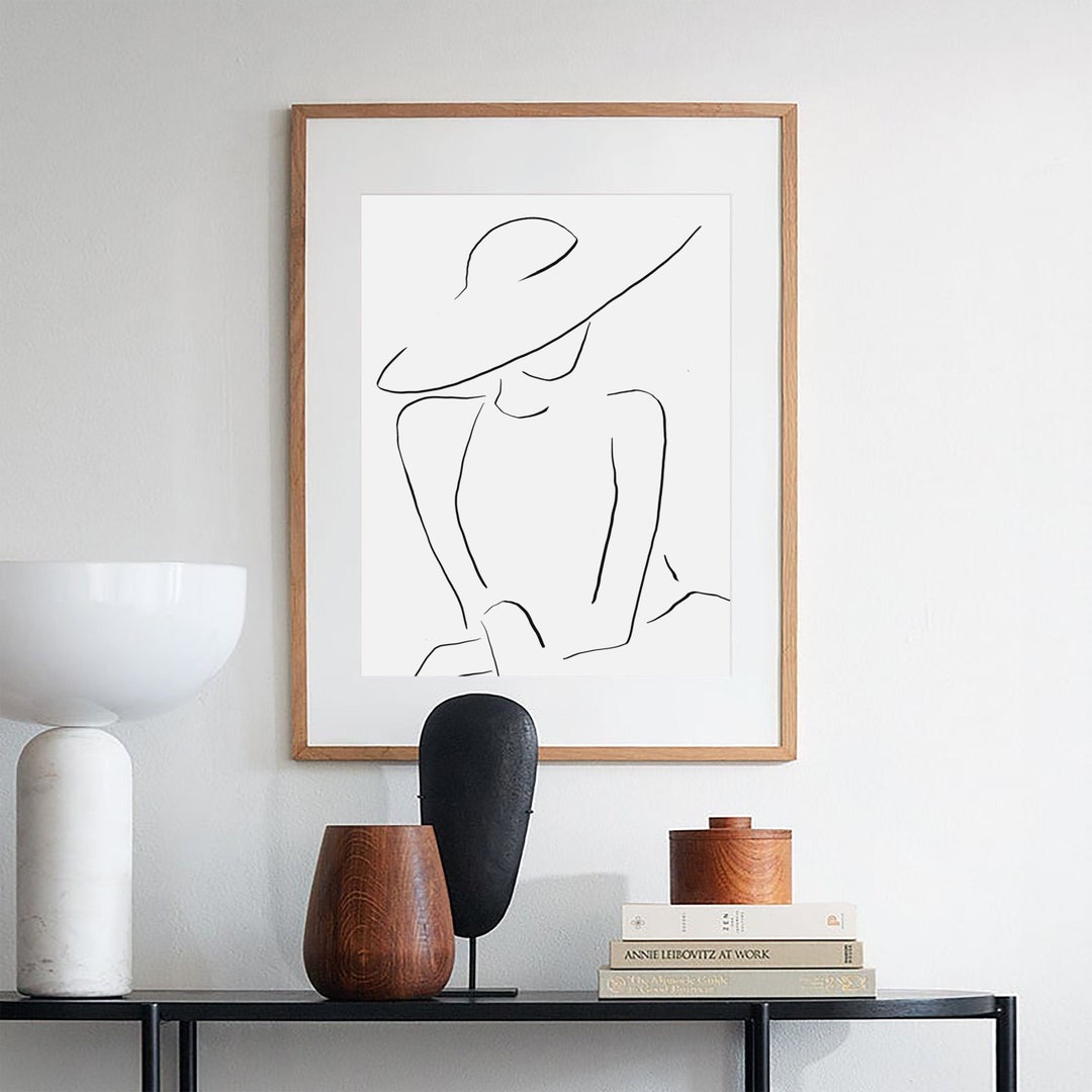One Line Drawing, Modern Line Drawing, Minimal Line Art, Female Body ...
