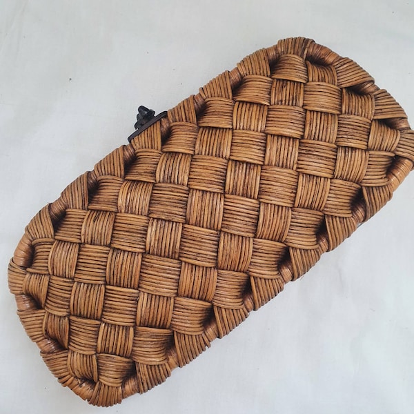 Rattan Clutch Etsy