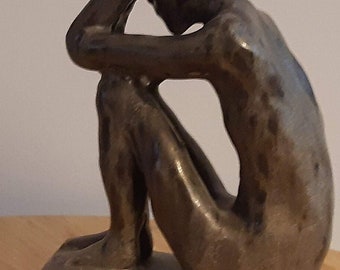 Kintsugi man sculpture; wabi sabi collection