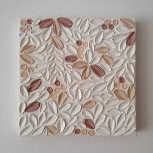 Texture floral painting | texture flower painting | floral painting | 3D floral art | abstract flower painting | texure floral wall art