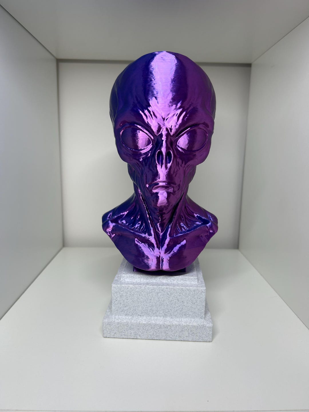 Futuristic Alien Head – 3d-printed Decorative Object | Sci-fi Statue ...
