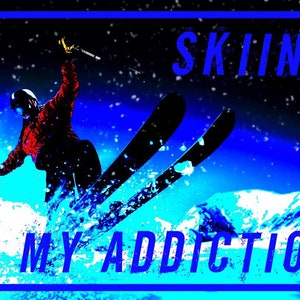 Ski Sticker | Customize All Text | You Name It Laminated Stickers | Skiing Stickers
