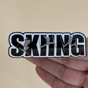 Skiing Sticker