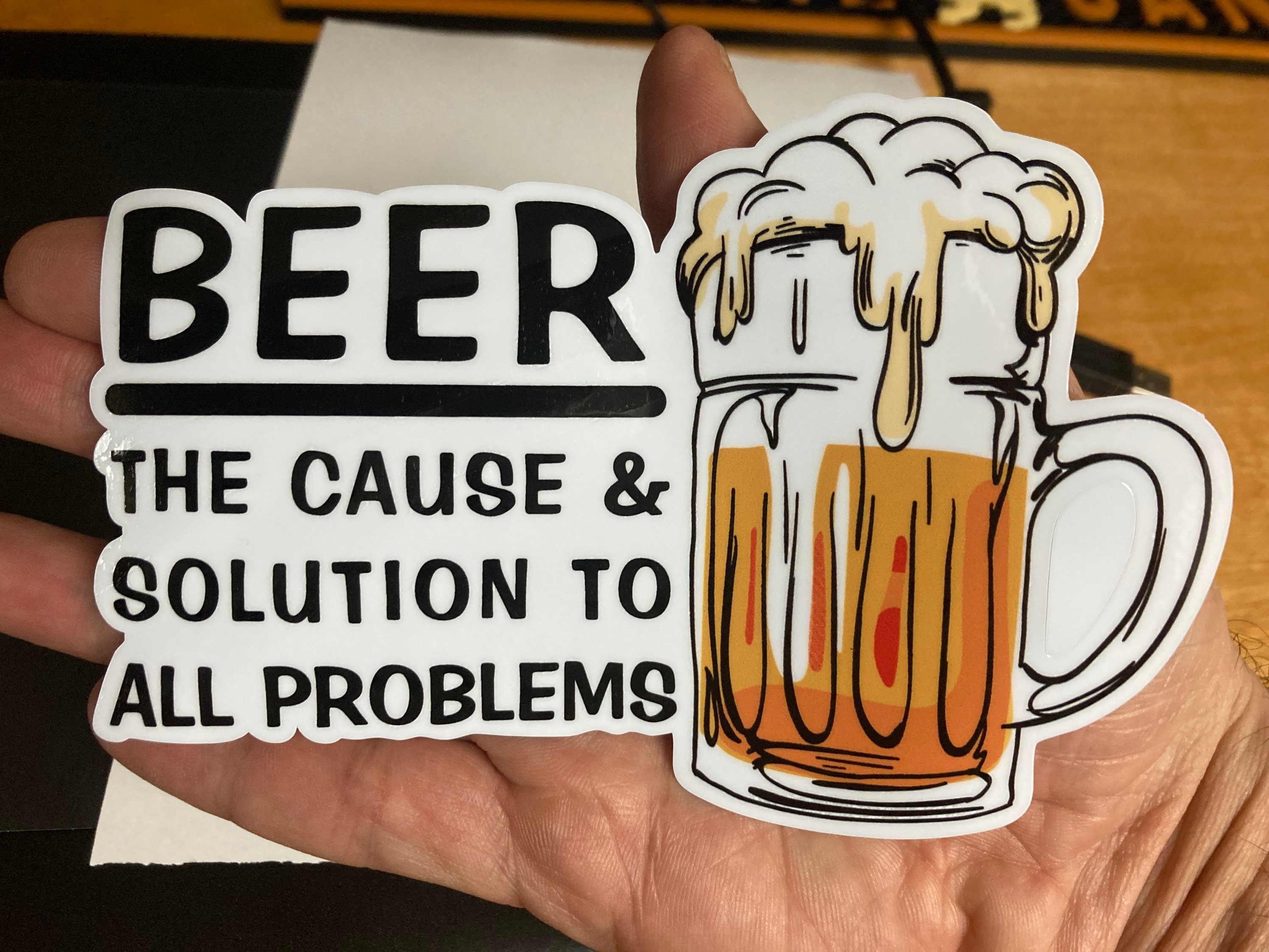 Beer Sticker, Funny Stickers, Drinking Sticker - Etsy
